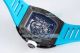 ZF Factory Swiss Richard Mille Replica RM 055 Blue Rubber Strap Carbon Fiber Skeleton Watch (8)_th.jpg